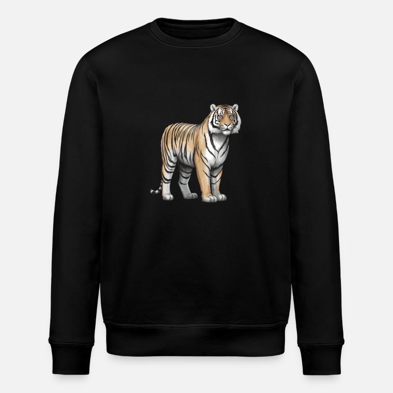 Animal tigre - Sweat bio ROLLER Stanley/Stella Unisexe - noir