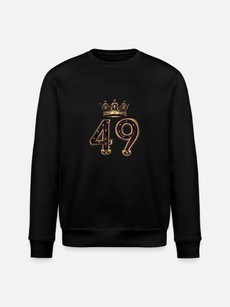 49 Number Krone - Stanley/Stella ROLLER Unisex Organic Sweatshirt - black