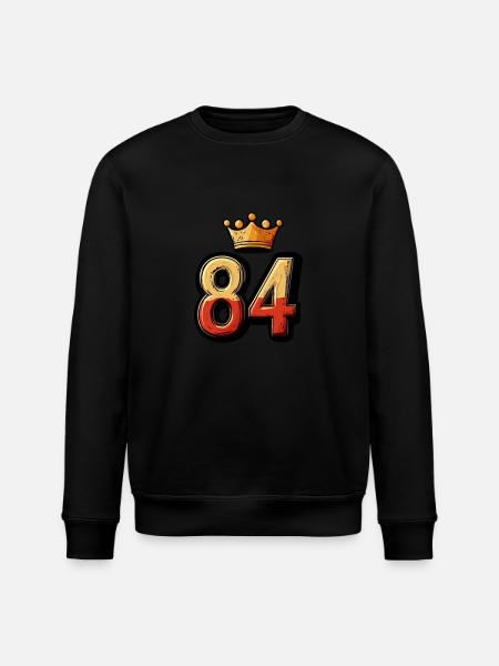 84 Number Krone - Stanley/Stella ROLLER Unisex Organic Sweatshirt - black