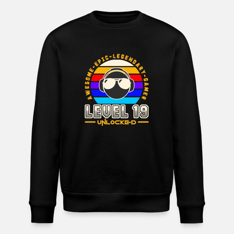 Level 19 - Stanley/Stella ROLLER Unisex Organic Sweatshirt - black
