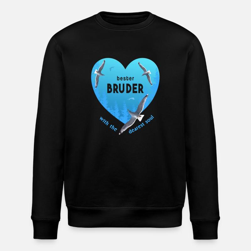 bester Bruder - Stanley/Stella Unisex Bio-Sweatshirt ROLLER - Schwarz