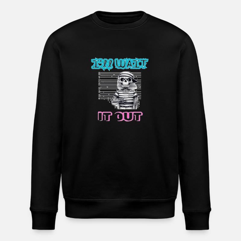 Je vais attendre - Sweat bio ROLLER Stanley/Stella Unisexe - noir