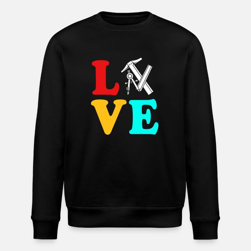 Architekt Architektur - Stanley/Stella Unisex Bio-Sweatshirt ROLLER - Schwarz