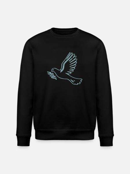 Dove of Peace - Stanley/Stella ROLLER Unisex Organic Sweatshirt - black