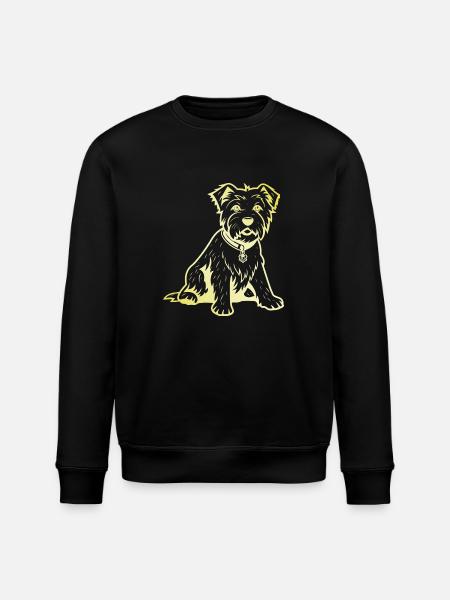 West Highland White Terrier - Stanley/Stella ROLLER Unisex Organic Sweatshirt - black
