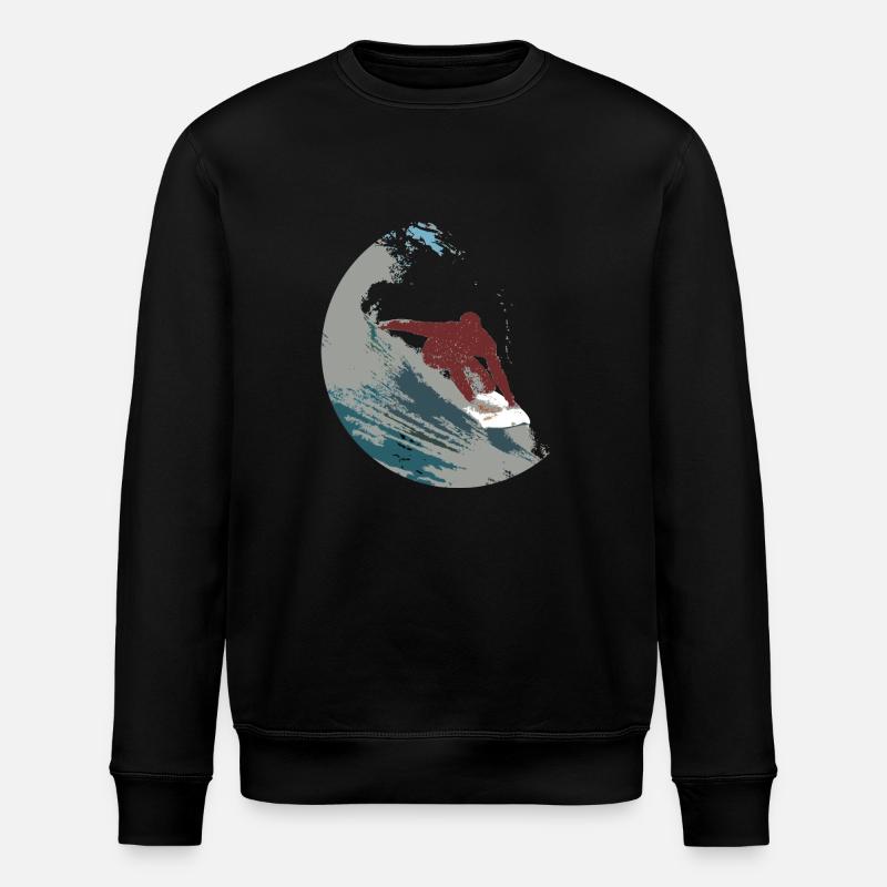 Surfer - Stanley/Stella Unisex Bio-Sweatshirt ROLLER - Schwarz