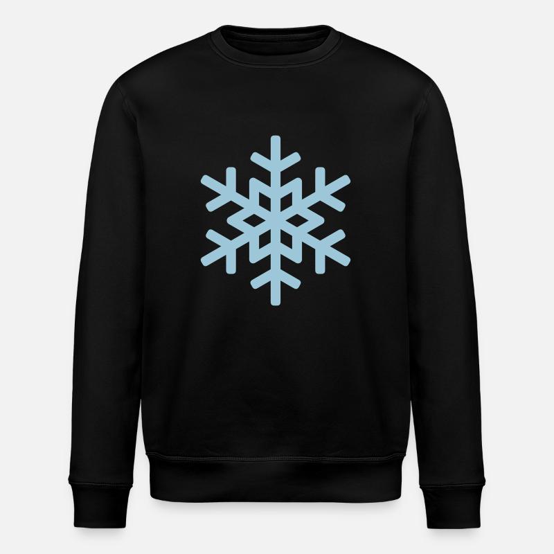 flocon de neige 1 - Sweat bio ROLLER Stanley/Stella Unisexe - noir