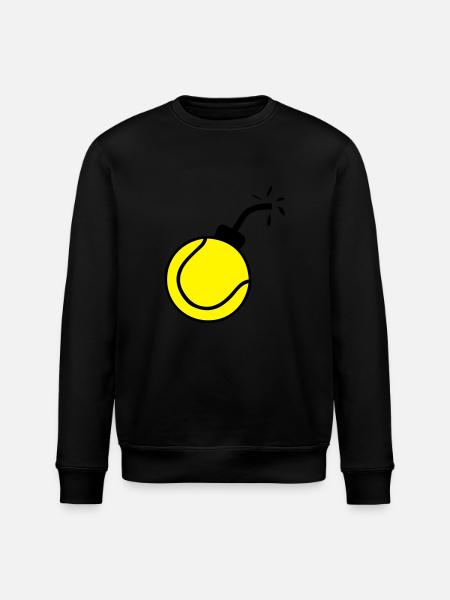bomb ball tennis1 - Stanley/Stella ROLLER Unisex Organic Sweatshirt - black