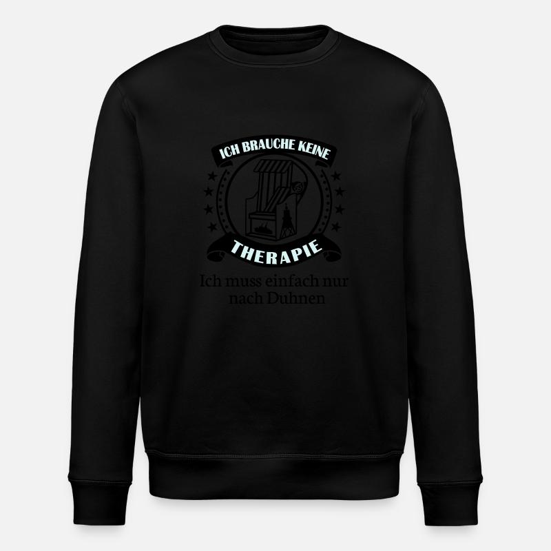 Cuxhaven Duhnen - Stanley/Stella Unisex Bio-Sweatshirt ROLLER - Schwarz