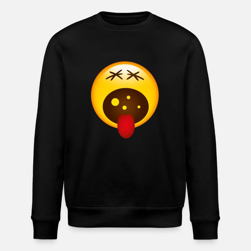 Smiley Screaming - Stanley/Stella Unisex Bio-Sweatshirt ROLLER - Schwarz