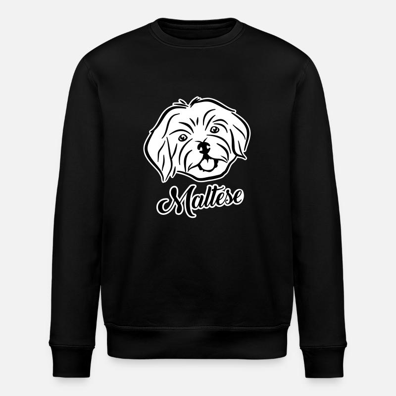Maltese - Stanley/Stella ROLLER Unisex Organic Sweatshirt - black