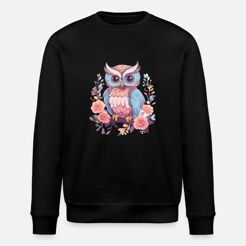 Hibou - Sweat bio ROLLER Stanley/Stella Unisexe - noir