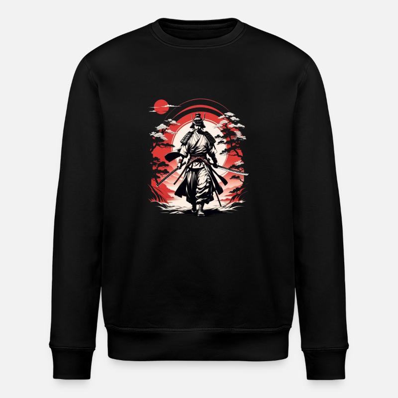 Samurai-Krieger - Japan - Dämon - Stanley/Stella Unisex Bio-Sweatshirt ROLLER - Schwarz