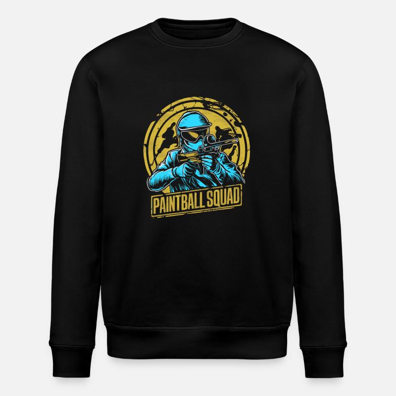 Paintball-Mannschaft - Stanley/Stella Unisex Bio-Sweatshirt ROLLER - Schwarz