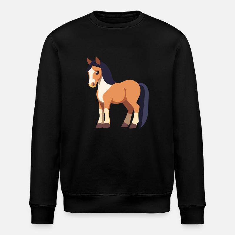Cheval mignon - Sweat bio ROLLER Stanley/Stella Unisexe - noir