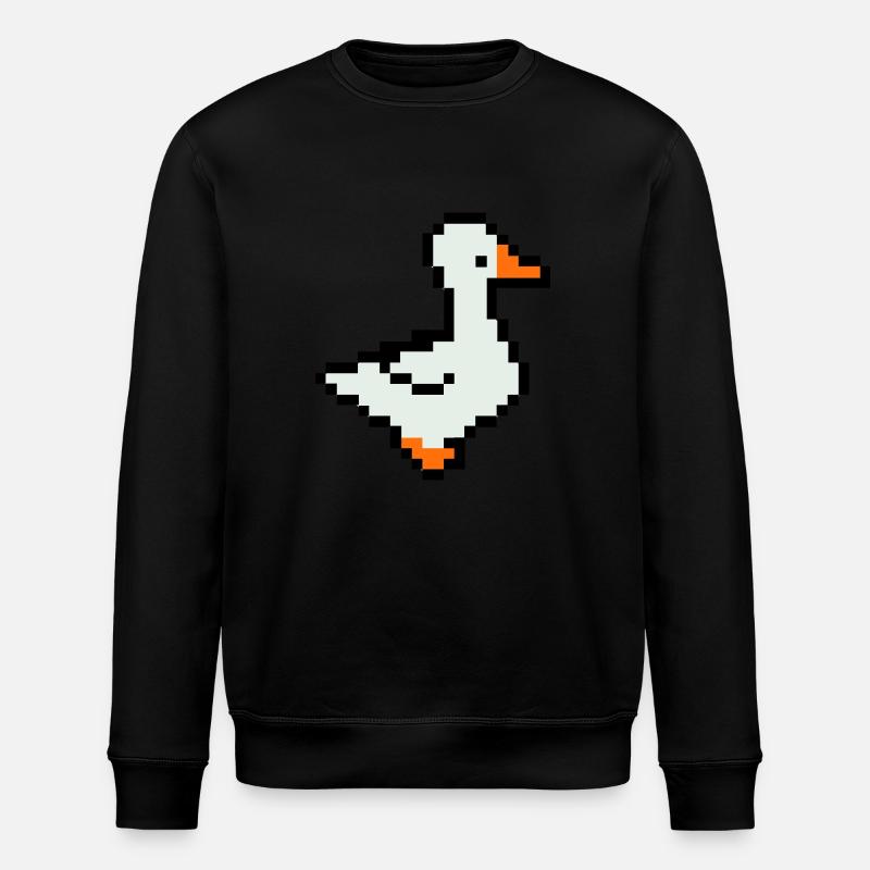 Canard Pixel - Sweat bio ROLLER Stanley/Stella Unisexe - noir
