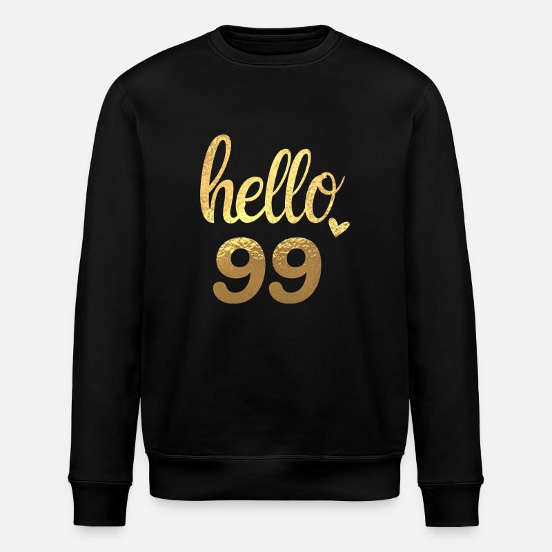 Hallo 99 gold - Stanley/Stella Unisex Bio-Sweatshirt ROLLER - Schwarz
