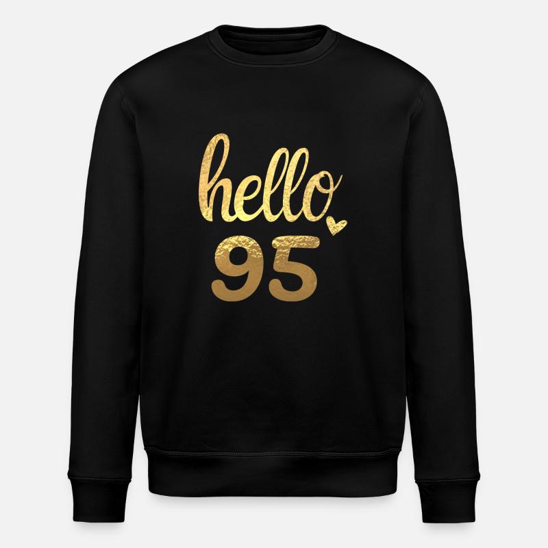 Hello 95 doré - Sweat bio ROLLER Stanley/Stella Unisexe - noir