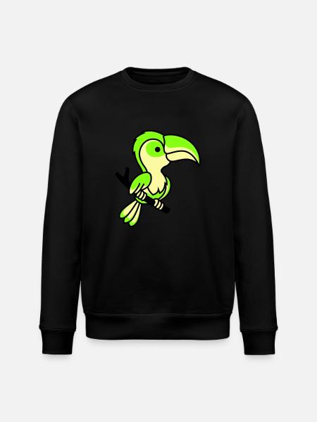 parrot - Stanley/Stella ROLLER Unisex Organic Sweatshirt - black