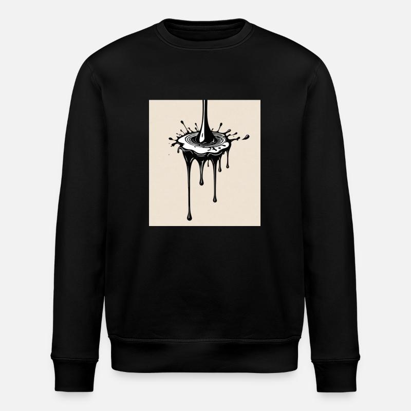 A drop of black paint - Stanley/Stella ROLLER Unisex Organic Sweatshirt - black