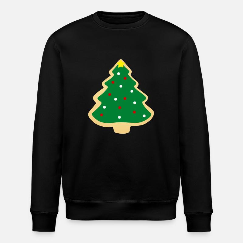 christmas tree cookie - Stanley/Stella ROLLER Unisex Organic Sweatshirt - black