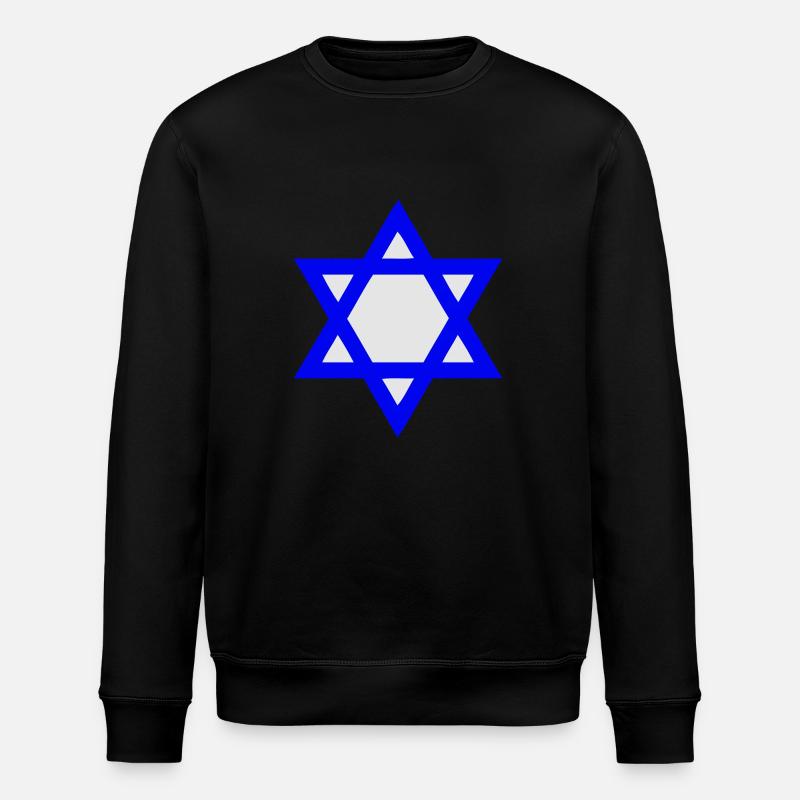 Davidstern - Stanley/Stella Unisex Bio-Sweatshirt ROLLER - Schwarz