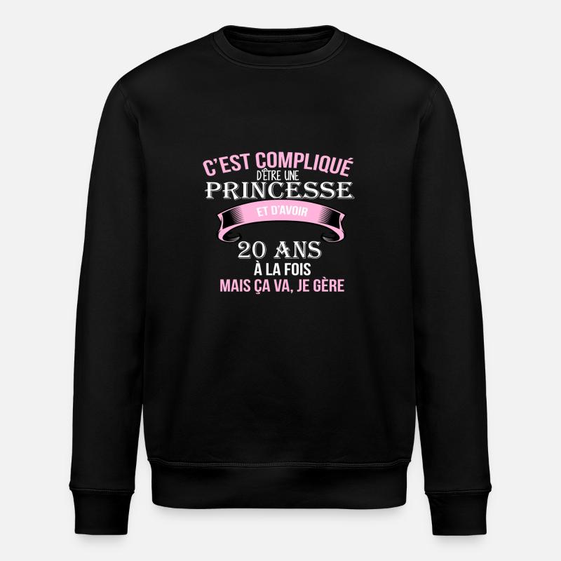20 ans - Sweat bio ROLLER Stanley/Stella Unisexe - noir