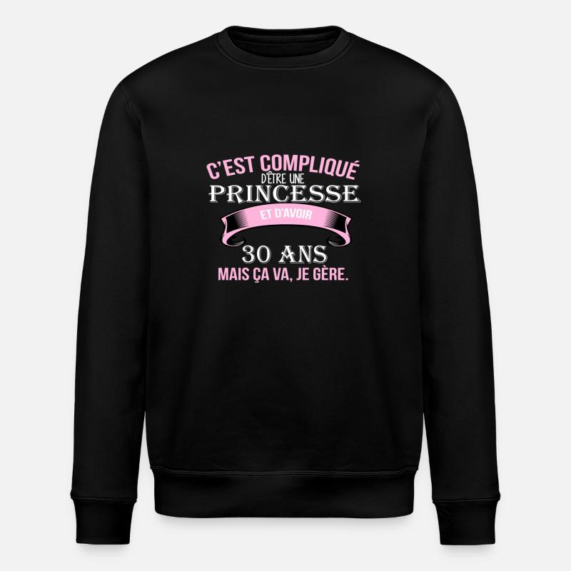 30 Jahre - Stanley/Stella Unisex Bio-Sweatshirt ROLLER - Schwarz
