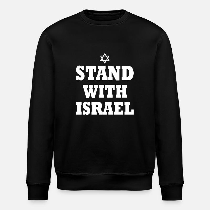 Stand with israel - Stanley/Stella ROLLER Unisex Organic Sweatshirt - black