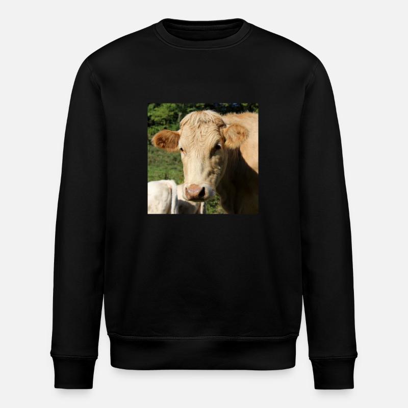 Affiche vache - Sweat bio ROLLER Stanley/Stella Unisexe - noir