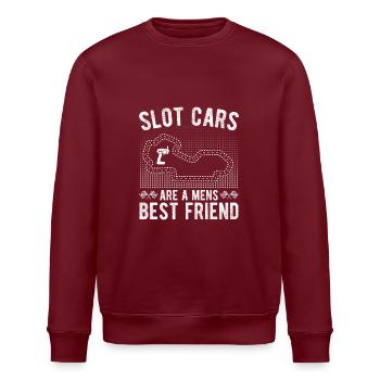 Les voitures de circuit sont un meilleur ami des hommes qui courent des voitures - Sweat bio ROLLER Stanley/Stella Unisexe - bordeaux - Devant - Nik (191cm)