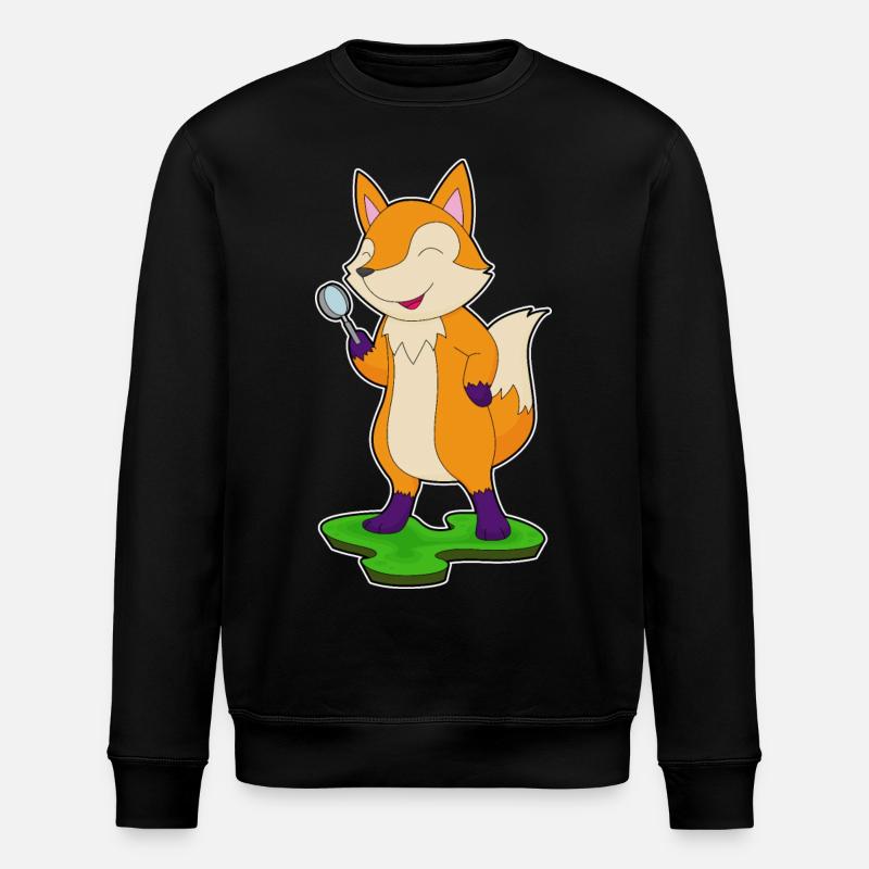 Fuchs Lupe - Stanley/Stella Unisex Bio-Sweatshirt ROLLER - Schwarz