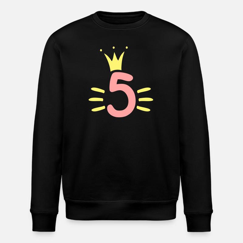 Couronne du 5e anniversaire - Sweat bio ROLLER Stanley/Stella Unisexe - noir