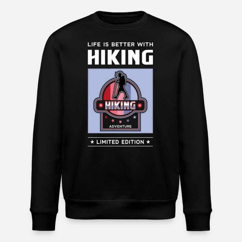 Hiking - Stanley/Stella Unisex Bio-Sweatshirt ROLLER - Schwarz