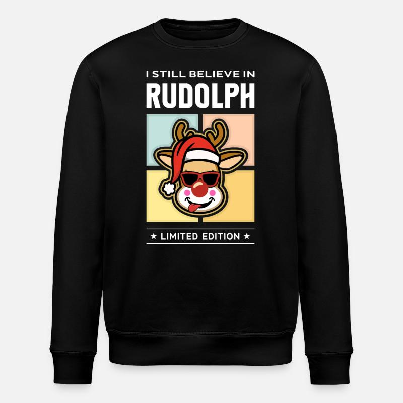 Rudolph - Stanley/Stella ROLLER Unisex Organic Sweatshirt - black