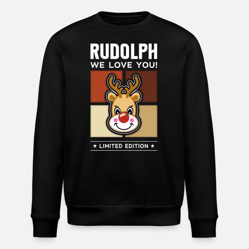 Rudolph - Stanley/Stella ROLLER Unisex Organic Sweatshirt - black