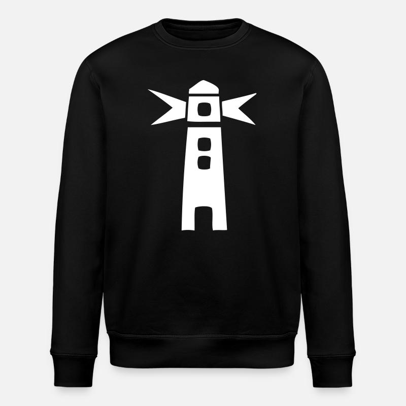 lighthouse - Stanley/Stella ROLLER Unisex Organic Sweatshirt - black