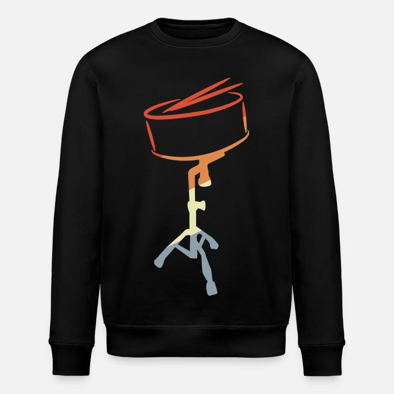 Vintage Trommel - Stanley/Stella Unisex Bio-Sweatshirt ROLLER - Schwarz