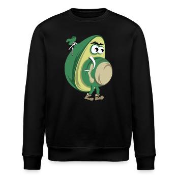 drôle d’avocat randonnée nature forêt icône icône - Sweat bio ROLLER Stanley/Stella Unisexe - noir - Devant - Nik (191cm)