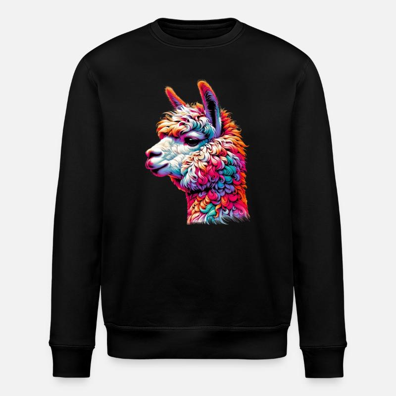 Alpaka - Stanley/Stella Unisex Bio-Sweatshirt ROLLER - Schwarz