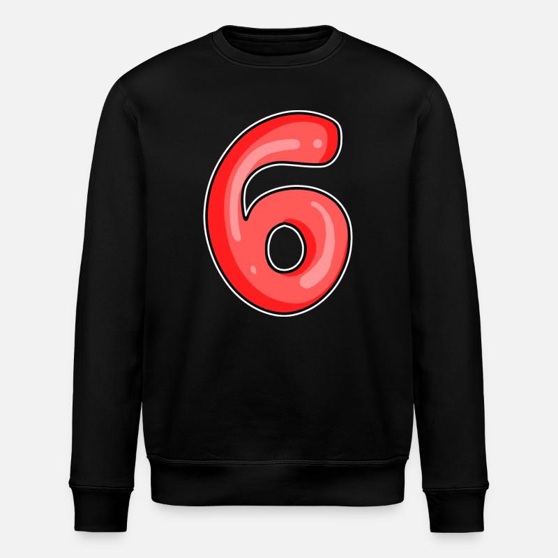 Number 6 Number - Stanley/Stella ROLLER Unisex Organic Sweatshirt - black