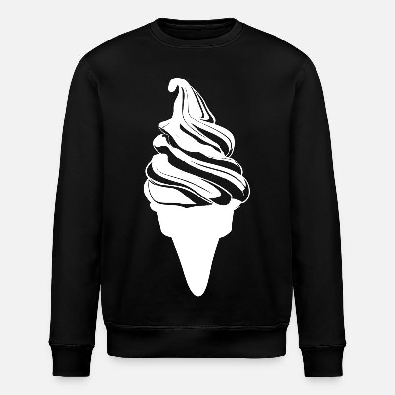 Soft ice cream - Stanley/Stella ROLLER Unisex Organic Sweatshirt - black