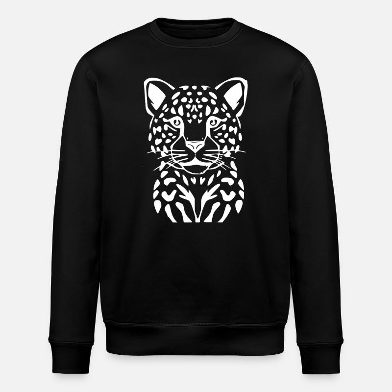 T-shirt léopard idée cadeau - Sweat bio ROLLER Stanley/Stella Unisexe - noir
