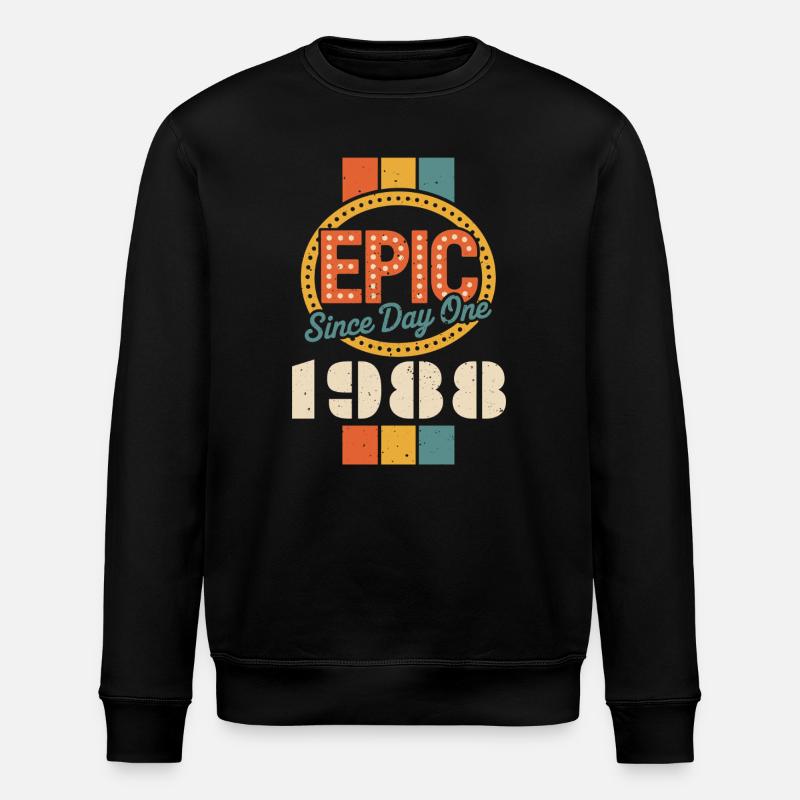 Legendary since 1988 - Stanley/Stella ROLLER Unisex Organic Sweatshirt - black