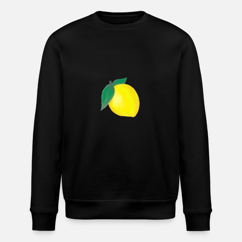 lemon - Stanley/Stella ROLLER Unisex Organic Sweatshirt - black