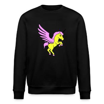 Unicorn Unicorn - Stanley/Stella ROLLER Unisex Organic Sweatshirt - black - Front - Nik (191cm)