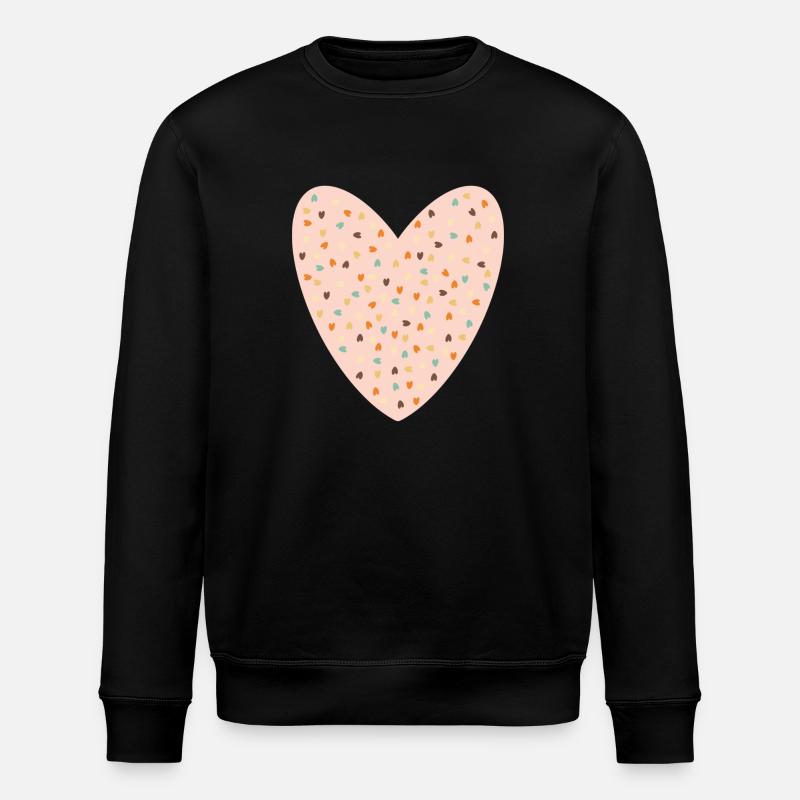 Cœur heureux - Sweat bio ROLLER Stanley/Stella Unisexe - noir