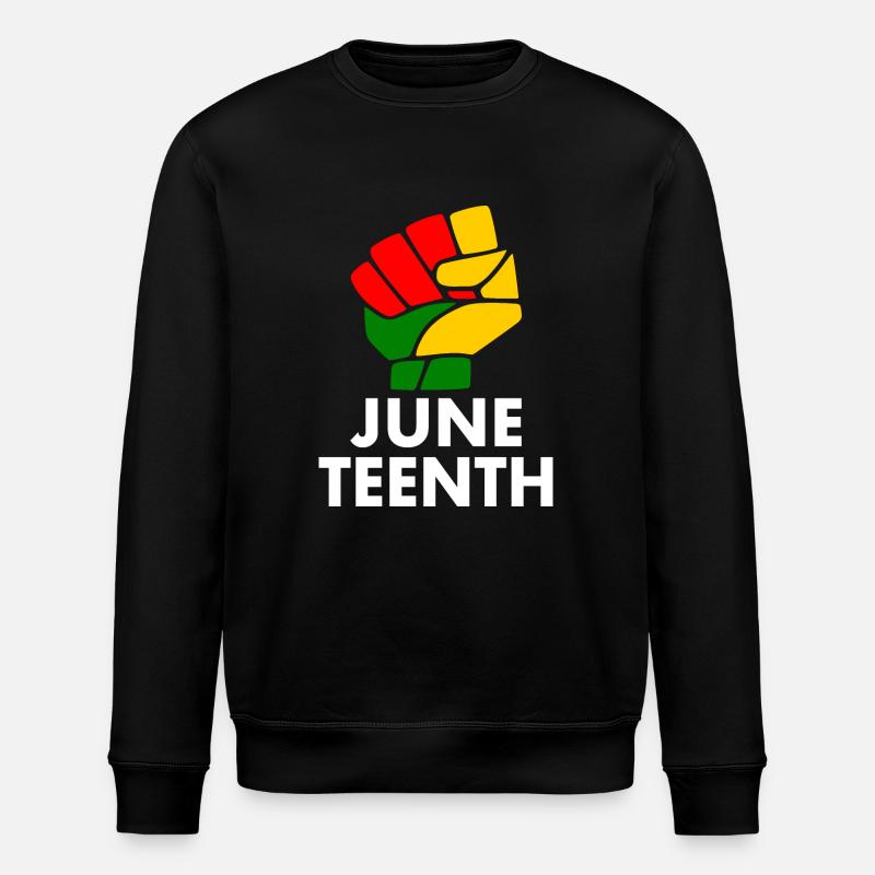 juneteenth - Sweat bio ROLLER Stanley/Stella Unisexe - noir