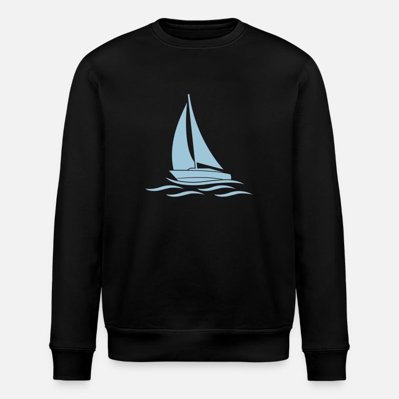 Sail away - Stanley/Stella ROLLER Unisex Organic Sweatshirt - black