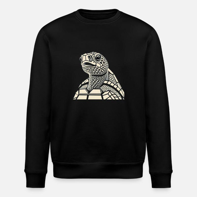 Schildkröte - Stanley/Stella Unisex Bio-Sweatshirt ROLLER - Schwarz